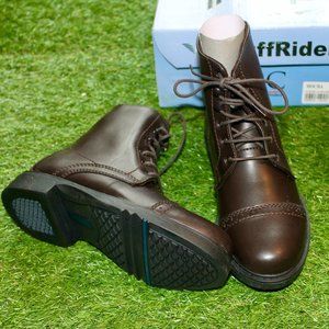TuffRider Starter laced Paddock Boots Size 3 New w Box, Mocha Color